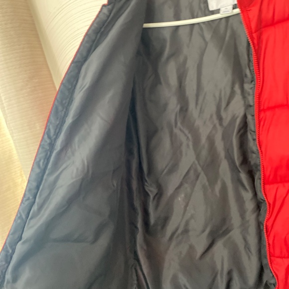 Old navy XS red womens full zip jacket coat puffer bubble jacket - Picture 9 of 10